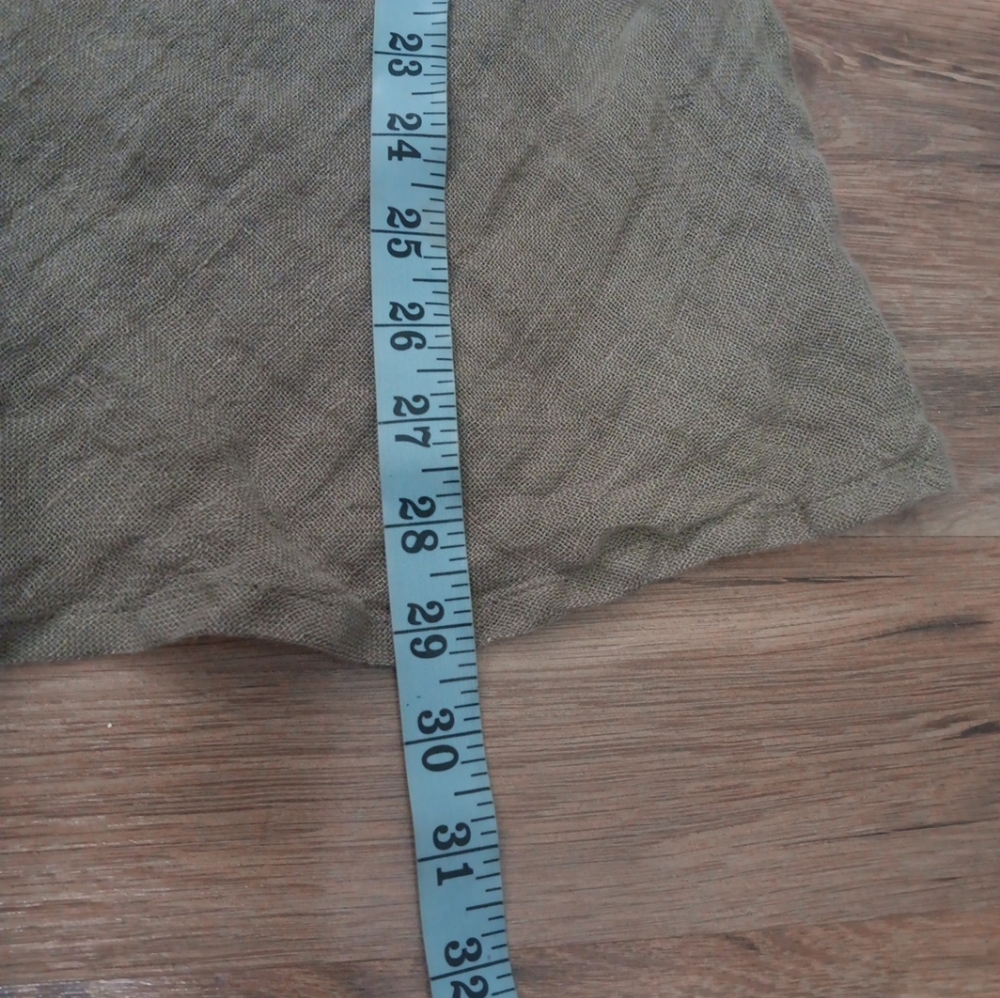 Flax Sleeveless Taupe Women's Tunic Linen Sz M - Picture 4 of 5